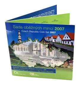 CZECH REPUBLIC 2007 Mint Set 7 Coins & Medal 'UNESCO' Mint Pack - Picture 1 of 4