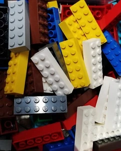 LOT OF GENUINE LEGO 25 PIECES MULTI COLORED 2x6 BUILDING BRICK - Picture 1 of 1