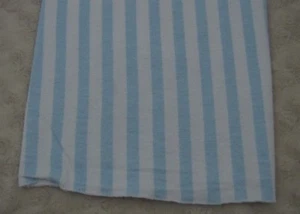 Circo Light Blue White Stripes Baby Blanket Flannel Receiving Security Lovey - Picture 1 of 8