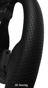 Per Opel Frontera B 98-04 Nera Vera Perforata Copertura Del Volante IN Pelle - Foto 1 di 4