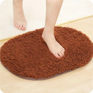 Living Room Bedroom Door Anti-slip Floor Mat Thick Plush Rugs Oval Carpets 9L - Picture 1 of 16