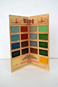 Vintage Blundell'S Varnish Paint Advertising Shade Card Brochure King Brand "2 - Picture 1 of 6