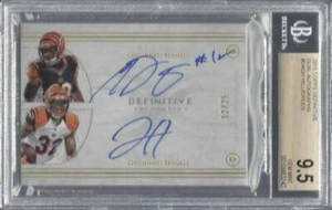 A.J. GREEN JEREMY HILL 2015 TOPPS DEFINITIVE AUTO #D 12/25 BGS 9.5 10 AU POP 1/1 - Picture 1 of 1