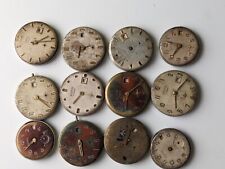 12 x Vostok 2605 Vtg russian USSR Watch Movements For Parts or DIY Projects