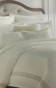 Wamsutta Collection Positano Decorative Pillow In Ivory, 18 In X 18 In - Picture 1 of 3