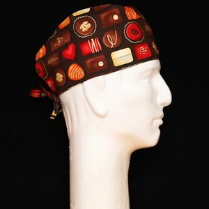 Large Expensive Box of Chocolates Theme Scrub Hat - Picture 1 of 1