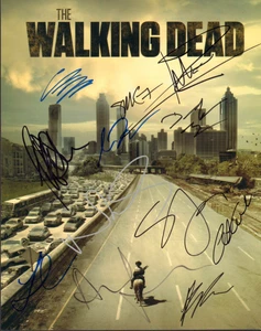 NORMAN REEDUS ANDREW LINCOLN SIGNED AUTO'D 11X14 PHOTO BAS COA WALKING DEAD CAST - Picture 1 of 2
