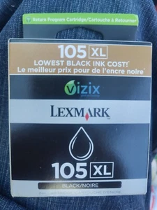 New Genuine Lexmark 105XL Ink Cartridge In Retail Box *SEALED - Picture 1 of 3