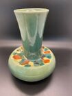 Vtg Mcm Madeline Originals Art Pottery Green Drip Glazed Vase California Pottery
