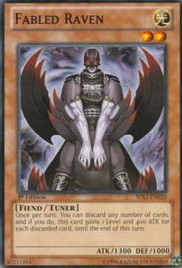 YUGIOH CARD FABLED RAVEN SDLI-EN020 1ST EDITION - Picture 1 of 1