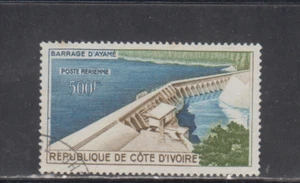 IVORY COAST  :  1959  - USED - SCOTT #  C16    AIR MAIL   DAM - Picture 1 of 1