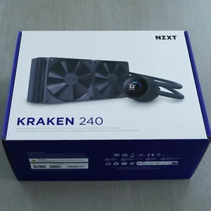 NZXT Kraken 240 2x120mm AiO Liquid CPU Cooler - Matte Black - Photo 1/2
