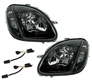 Scheinwerfer Set in Schwarz für Mercedes SLK R170 170 96-04 + Blinker + ADAPTER - Bild 1 von 5
