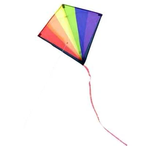 Aquilone arcobaleno classico a forma di diamante! Divertimento infinito e azione ad alta quota - Foto 1 di 3