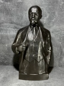 Soviet bust of Vladimir Lenin. vintage table figurine, ORIGINAL! USSR rare - Picture 1 of 10