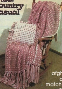vintage, Country Casual Afghan & Pillow crochet pattern instructions - Picture 1 of 1