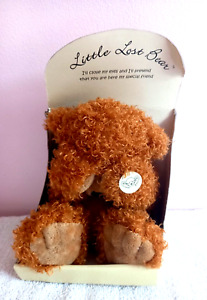 Russ Berrie Little Lost Bear In Box Magnetic Hands Peek a Boo Soft Toy