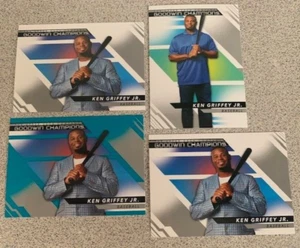 (3) Base Ken Griffey Jr. + Paralelo Turquesa 2022 Cubierta Superior Goodwin Champions - Imagen 1 de 2
