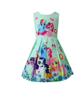 My Lil Pony light green print sleeveless summer dress - Picture 1 of 11
