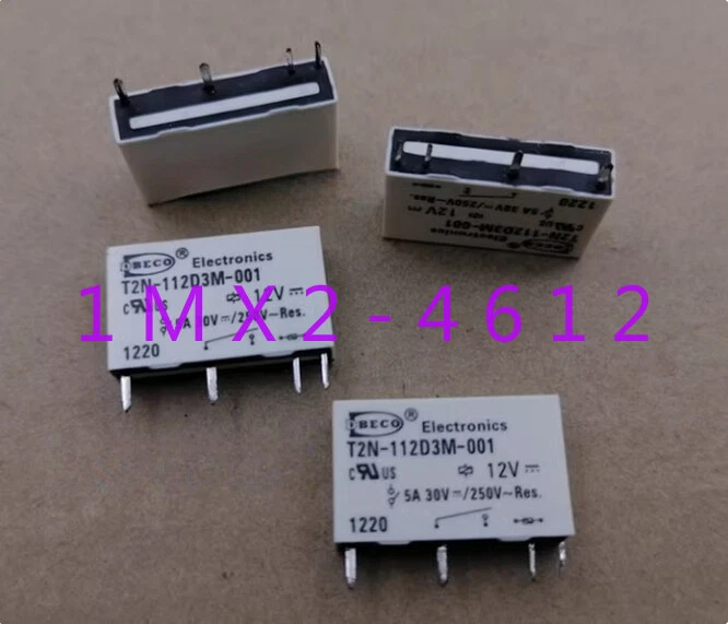 3 piezas nuevo BECO T2N-112D3M-001 12V 5A cuatro pines  Foto 1 de 1