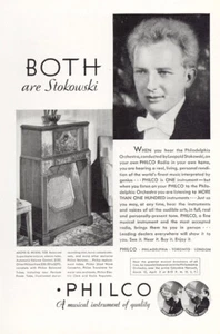 1932 Philco: Both Are Stokowski Vintage Print Ad - Picture 1 of 1