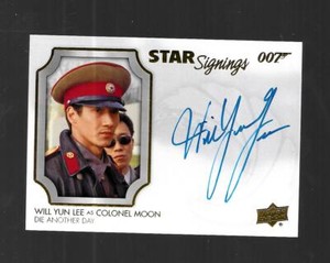 James Bond 2020 Villains & Henchmen Autograph Card SS-WYL Will Yun Lee  - Moon
