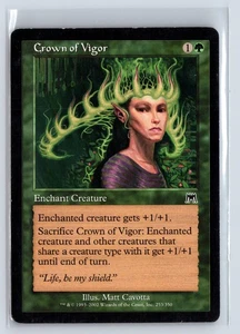 (4x) CROWN OF VIGOR - Onslaught – MTG Magic the Gathering Card - Common - Picture 1 of 6