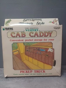 Vintage pick up truck vintage Brown vinyl seat Cab caddy cover storage western  - Bild 1 von 10