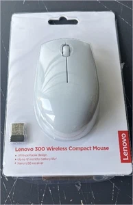 Lenovo 300 Wireless Mouse for PC, Windows Ambidextrous 2.4 GHz, Gray - Picture 1 of 2