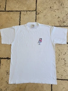 Vintage 90's Betty Boop Embroidered White L 21.5 Pit to pit 28 L - Picture 1 of 6