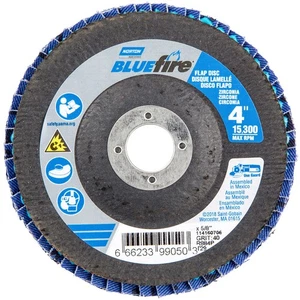 Norton 99050 4" x 5/8" Bluefire Klappscheibe Typ 29, Zirkonia Aluminiumoxid 40G (1 Box) - Bild 1 von 1