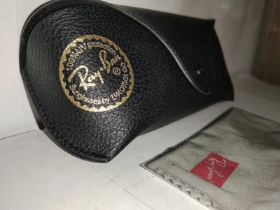 Ray Ban Genuine Black Sunglasses Eyeglasses Case with Cleaning Cloth - Image 1 of 2