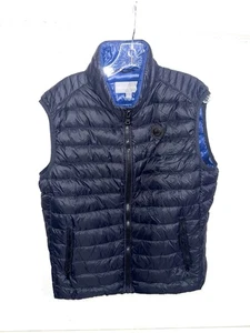 michael kors men down festher vest puffer size L blue - Picture 1 of 9