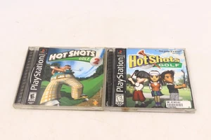 Hot Shots Golf 1 And 2 Sony PlayStation 1 PS1 CIB Complete Hollywood Video - Picture 1 of 11