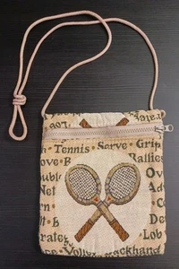 Vintage Tennis Crossbody Handbag Bonniebag Cord Strap - Picture 1 of 16