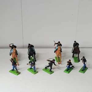 VTG 1971 Britains Deetail Civil War Union Cavalry Infantry Soldiers Figures 9 - Picture 1 of 23