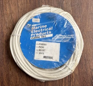C10C Hubbell Marine PH6599W Phone Cable Set 50ft OEM Factory Boat Parts NEW - Bild 1 von 5