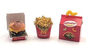 ZURU Mega Gross Mini Brands MCMAGGOTS UNHAPPY MEAL, FRIES, BURGER RARE! - Picture 1 of 6