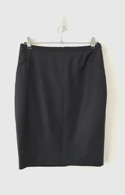 Ted Baker Skirt Women 73% Wool Black Pencil Smart Classic Size 2 UK 10 - Image 1 of 4