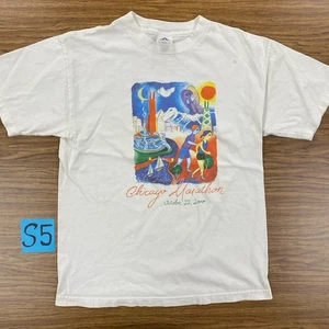 Camiseta De Colección Para Hombre Mediana Maratón Chicago 00s Y2K La Salle Bank New Balance - Imagen 1 de 8