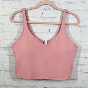 Lululemon Align Tank Top Women Size 14 Bright Rose Light Support Athletic Gym - Picture 1 of 12