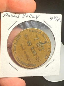 1957 Pauls Valley OK So Called Dollar Commemorative Medal - Bild 1 von 2