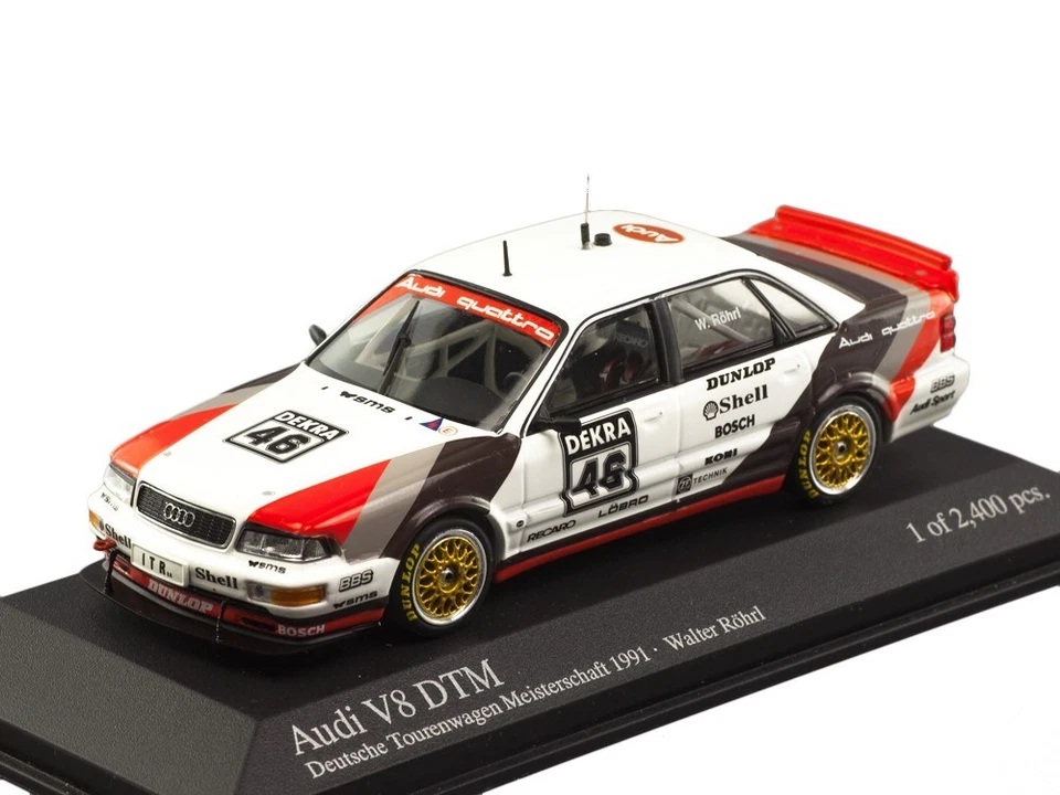 1/43 AUDI V8 #46 DTM 1990 ROHRL MINICHAMPS 400911046 EXTREMELY RARE - Immagine 1 di 1