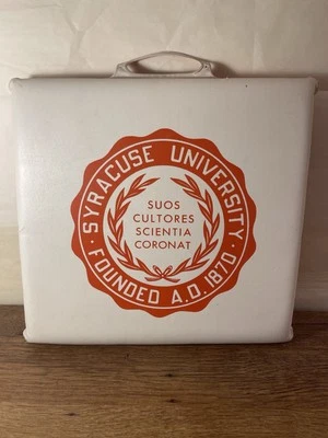 老式锡拉丘兹橙色体育场足球篮球足球座垫背带 — 第 1/4 张图片