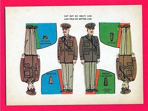 Juguetes premium de cereales antiguos soldados militares cortados teniente capitán general - Imagen 1 de 1