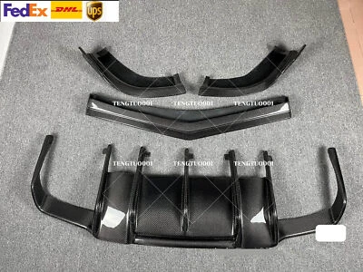 Labio de parachoques delantero de fibra de carbono + difusor trasero para Mercedes Benz W218 CLS63 11-14 Foto 1 de 4