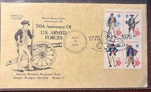 #1565-68 Continental Military Uniforms Armed Forces Anniversary on nice cachet - Picture 1 of 1