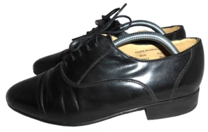ZAPATO DERBY SANDERS "ANDY" HOMBRE CUERO NEGRO CON CORDONES TALLA UK 8.5 EU 42.5 EN MUY BUENA CONDICIÓN - Imagen 1 de 21