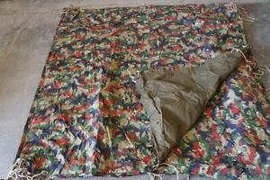 Tarp Camo Swiss Army Alpenflage Zeltblache Original Swiss Military - Picture 1 of 11