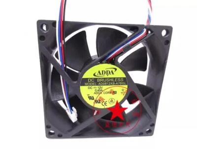 1PC ADDA AD0812XB-A7BGL 12V 8025 0.45A 8CM Double Ball High Air Flow Cooling Fan - Image 1 of 2